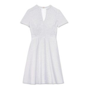 Tory Burch Brooke Dress in White & Blue Stripe